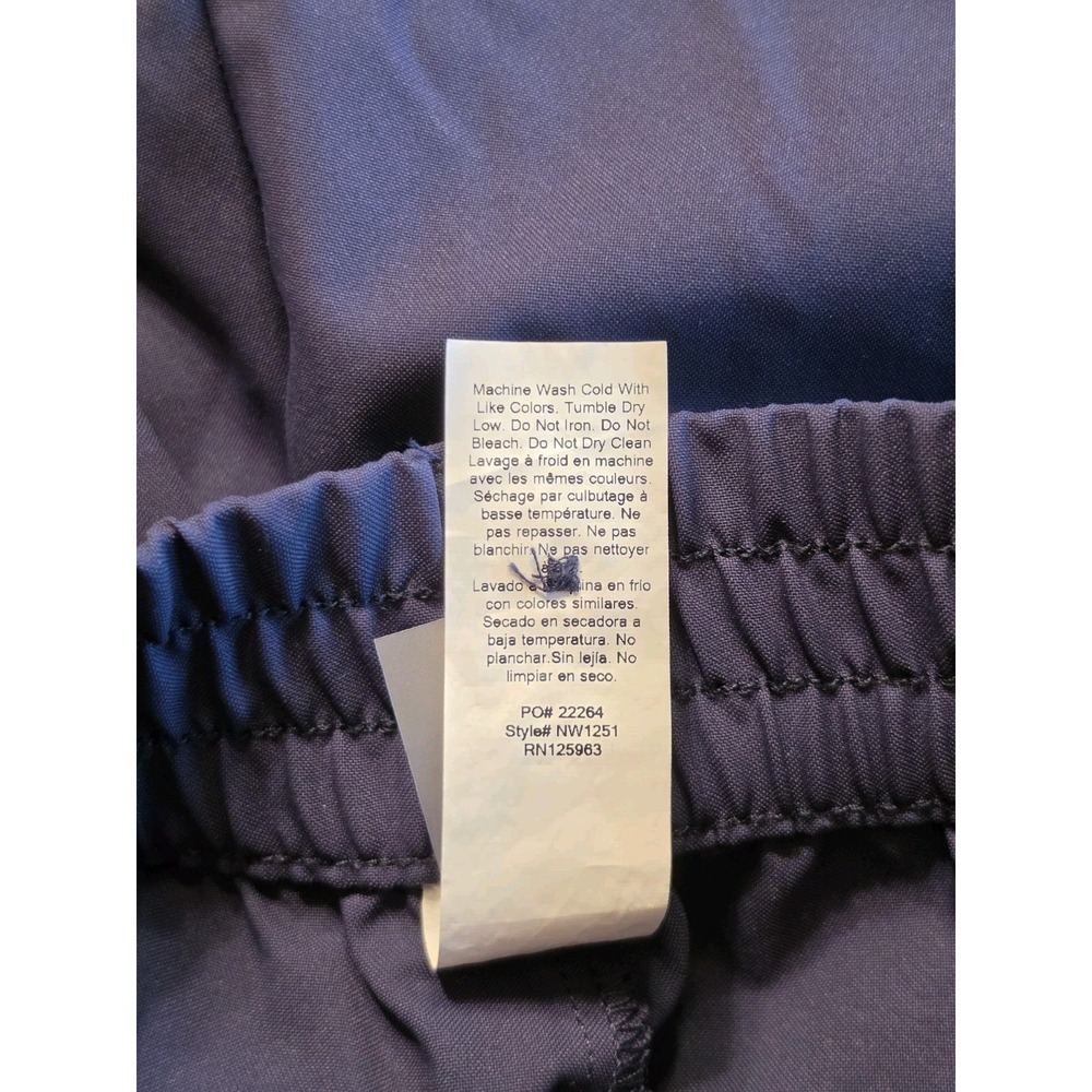 Beyond Yoga Status Stretch Wide Leg Trouser Pants Womens Medium Navy Pleated - Picture 14 of 14